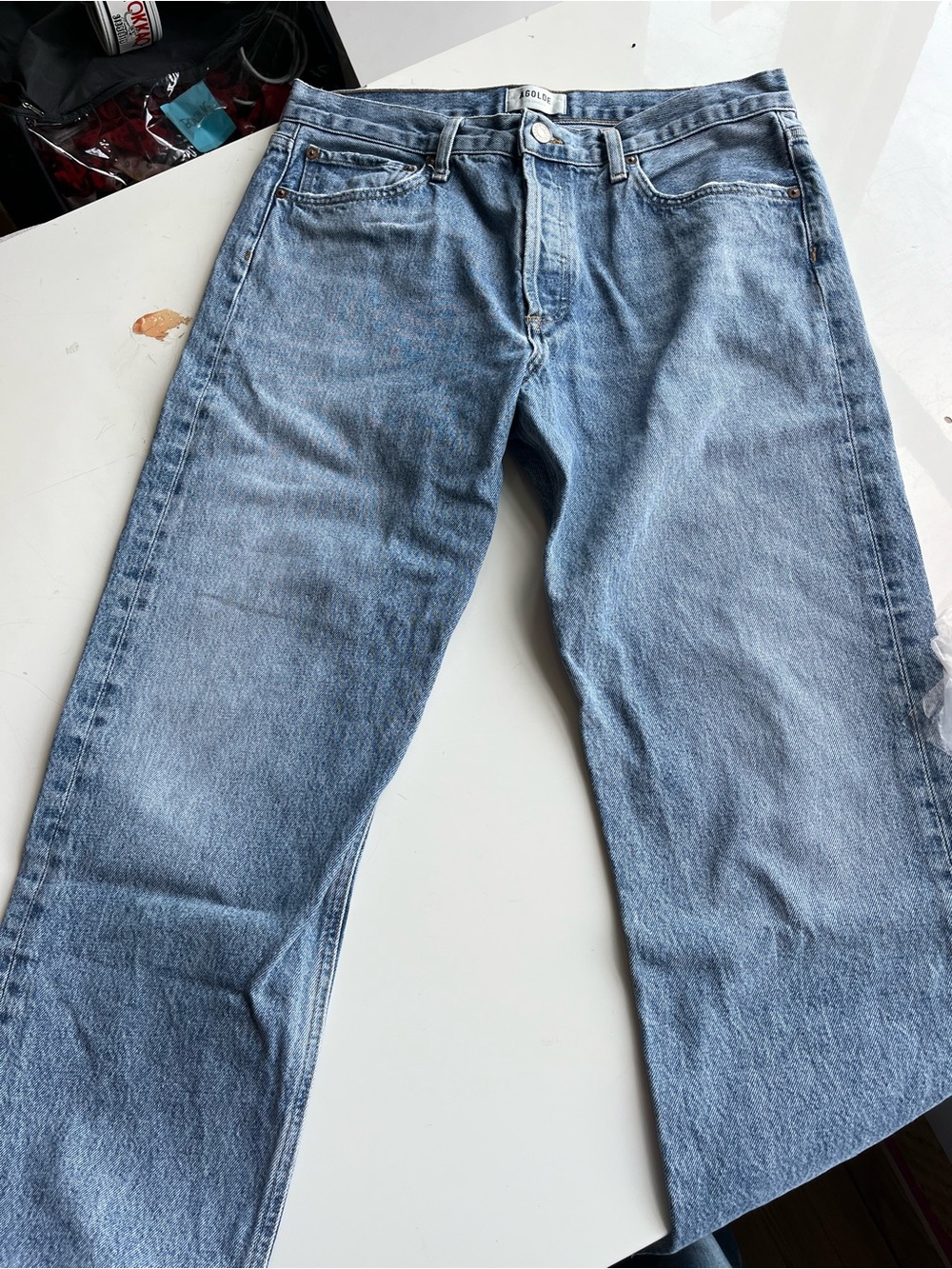 AGOLDE Light Blue Relaxed Straight Men's Jeans